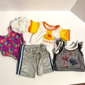 Build A Bear Workshop Various Clothing Lot Of 5 - Swimsuit, NFL Pants, Tee Shirt